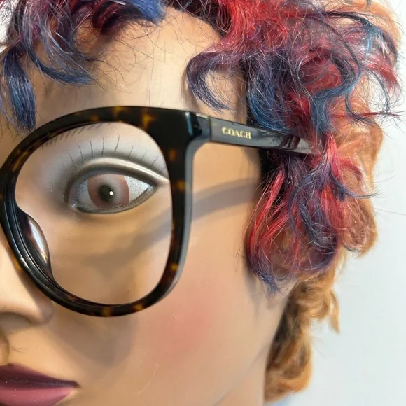 COACH DARK TORTOISE EYEGLASS FRAMES 57-16-140 3N (512073) - Picture 5 of 7